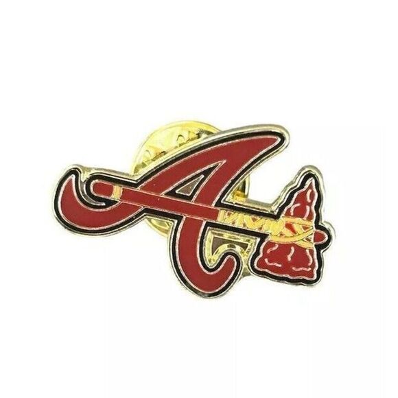 Atlanta Braves MLB Enamel Lapel Hat Pin Multi-Color Officially Licensed - Picture 1 of 2